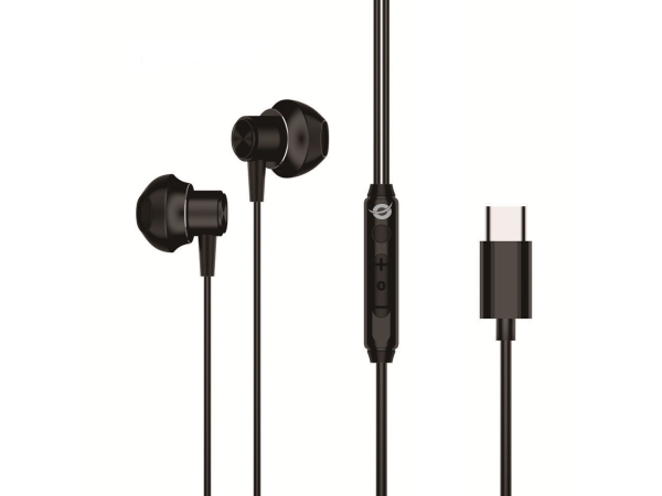 Conceptronic Brendan04b, Ledningsført, Opkald/Musik, 20 - 20000 Hz, 14 G, Headset, Sort