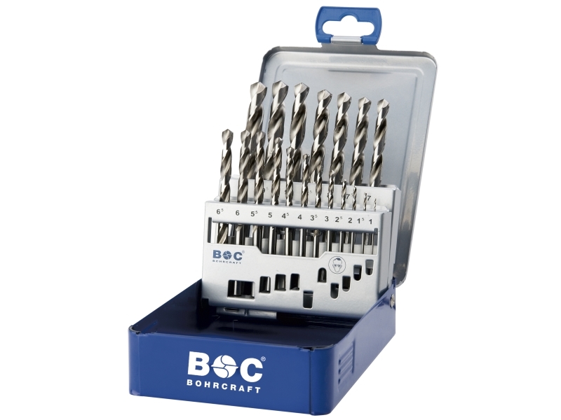 Bohrcraft Spiralbohrer-Satz Mg10 1,0-10,0X0,5Mm Din 338 Hss-G P-Plus - 19-Teilig