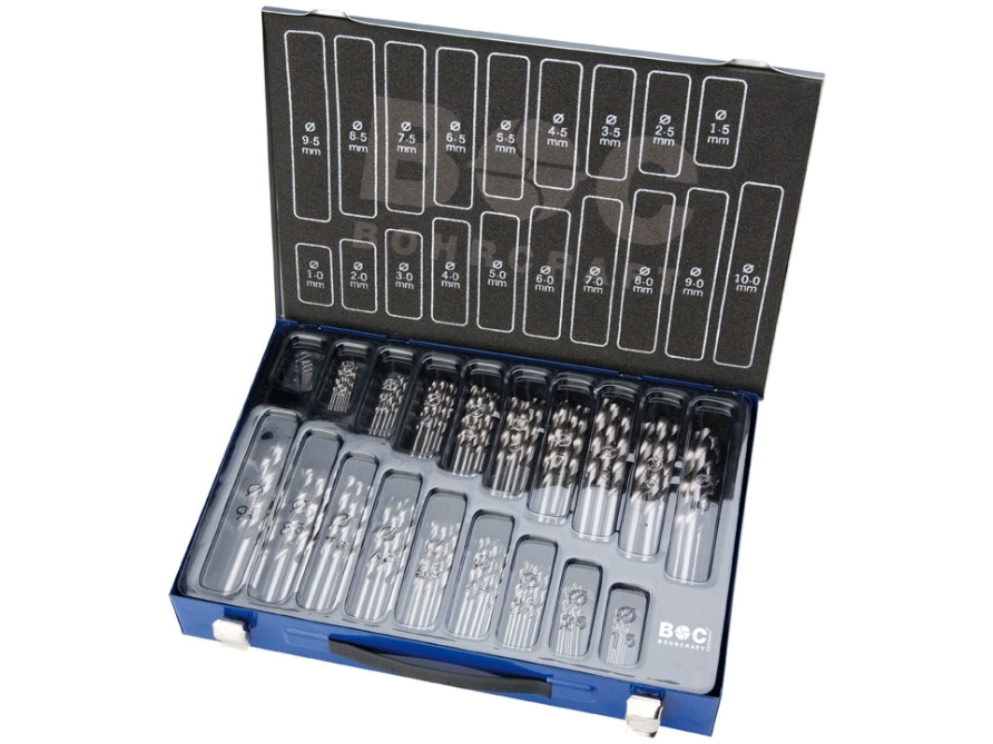 Bohrcraft Spiralbohrer-Satz Mg70 1,0-10,0X0,5Mm Din 338 Hss-G P-Plus – 70-Teilig