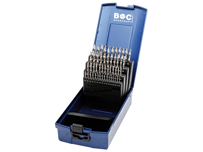 Bohrcraft Spiralbohrer-Set Kg591 1,0-6,0X0,1Mm Din 338 Hss-G Profi-Plus - 51 Teile