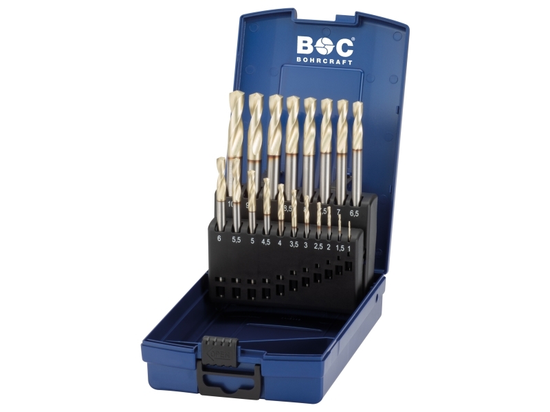 Spiralbohrer-Set Ke10 Hardox Hss-E Co8 M42 1-10Mm X0,5 19 Teile