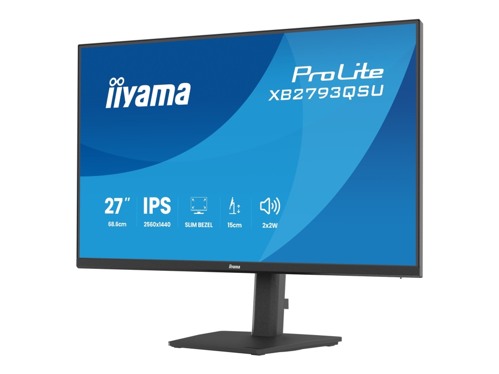 Iiyama Prolite Xb2793qsu-B1, 68,6 Cm (27"), 2560 X 1440 Pixel, Quad Hd, Led, Schwarz