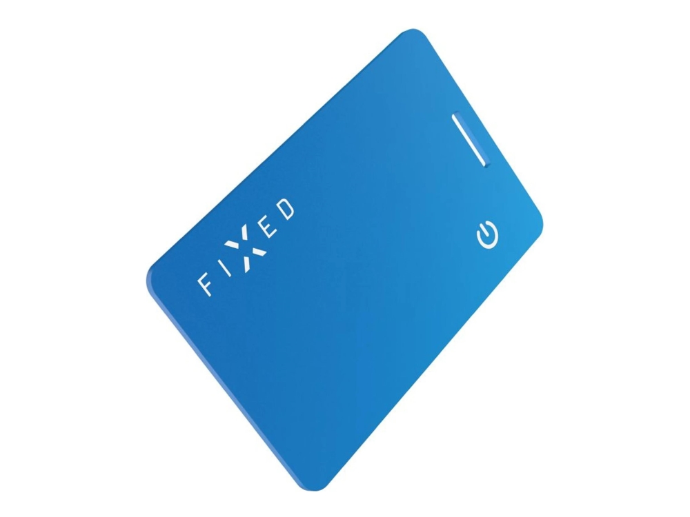 Älykäs seurantalaite FIXED Tag Card 2 Find My -toiminnolla, langaton lataus, sininen