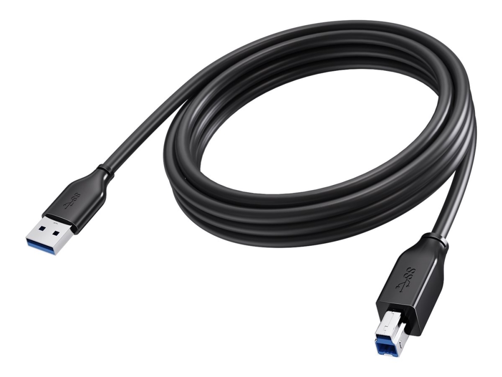 Vision Tc 3Musb3.0/Bl, 3 M, Usb A, Usb B, Usb 2.0, 5 Gbit/Sek, Sort