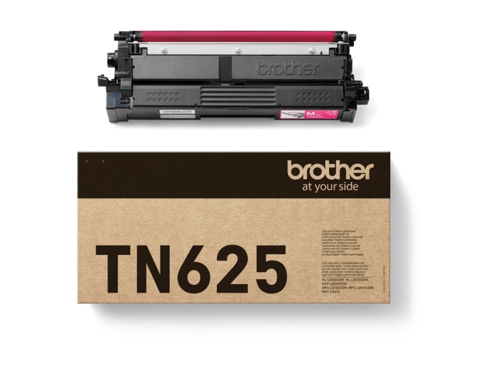 Brother TN625M - Magenta - original - boks - tonerpatron - for Brother DCP-L8630CDW, HL-L8430CDW, HL-L8570CDW, MFC-L8730CDW  Workhorse MFC-L8970CDW