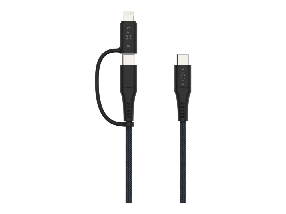Fixed 2In1 - Usb-Kabel - Usb-C (Han) Til Lightning, Usb-C (Han) - 3 M - Usb Power Delivery (60W), Flettet, Mfi Certificeret, Op Til 480 Mbps Dataover