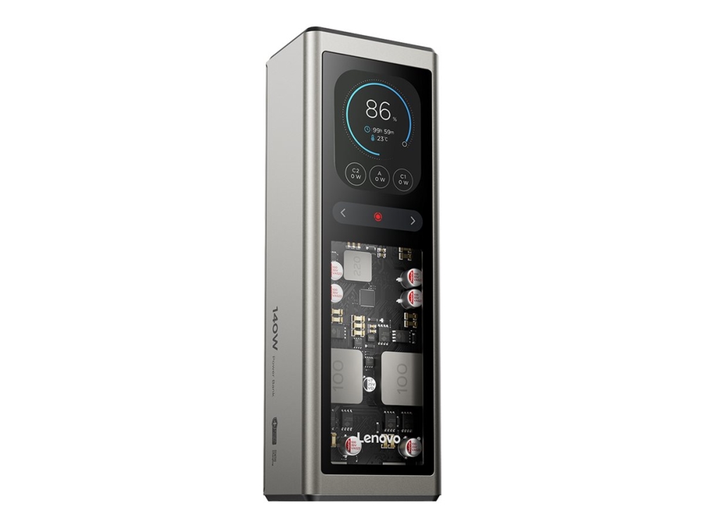 Lenovo G0A3140WWW powerbank 140 W 20 000 mAh, 2x USB-C, guldgrå