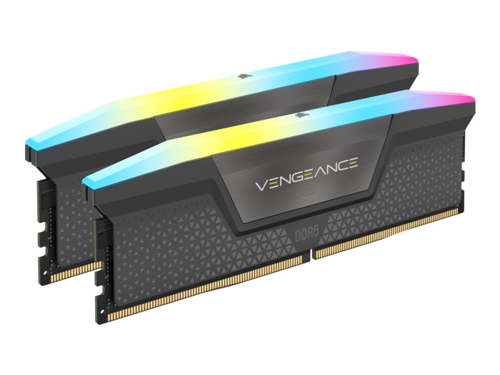 CORSAIR DDR5 5600MT/s 16GB 2x8GB DIMM puskuroimaton 40-40-40-40-77 VENGEANCE RGB LED 1.35V
