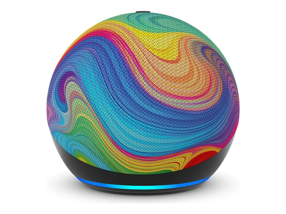 Amazon Echo Dot Kids - 5Th Generation - Smart Højttaler - Wi-Fi, Bluetooth - App-Kontrolleret - Rainbow Swirl