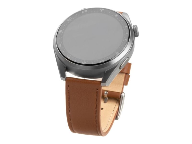 Fixed - Urrem For Smart Watch - Leather, 20 Mm Wide - 165 - 215 Mm - Brun