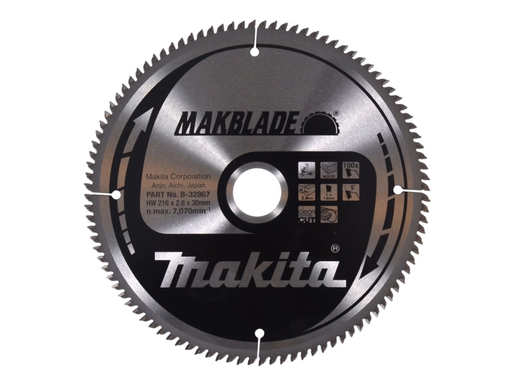 Makita Kreissägeblatt 216X30x100z Makblade Wood