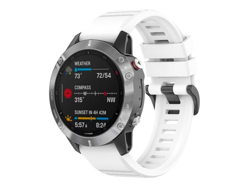 Fixed - Urrem For Smart Watch - 22 Mm, Silikone - 145-235 Mm - Hvid