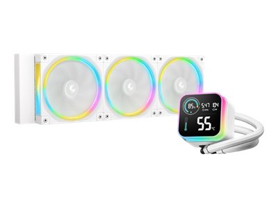 Deepcool Lq360 Ultra Argb Wh - Processors Flydende Kølesystem - Radiatorstørrelse: 360 Mm - (For: Lga1851, Lga1700, Lga1200, Lga115x Socket, Am4, Am5