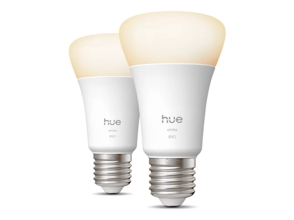 Philips A60 - Smarte Lampe E27 - 810 (Doppelpack), Bluetooth/Zigbee, Led, E27, A19, Warmweiß, Kaltweiße, 2700 K