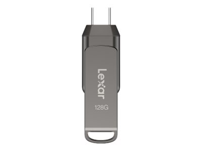 Lexar Jumpdrive Ljdd400128g-Bnqng, 128 Gb, Usb Typ-C, 3.2 Gen 1 (3.1 Gen 1), 130 Mb/S, Schutzhülle, Grau