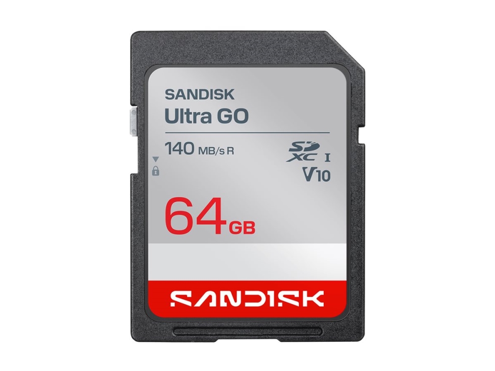 SanDisk Ultra GO - Flashhukommelseskort - 64 GB - Video Class V10 / UHS-I U1 - SDXC UHS-I