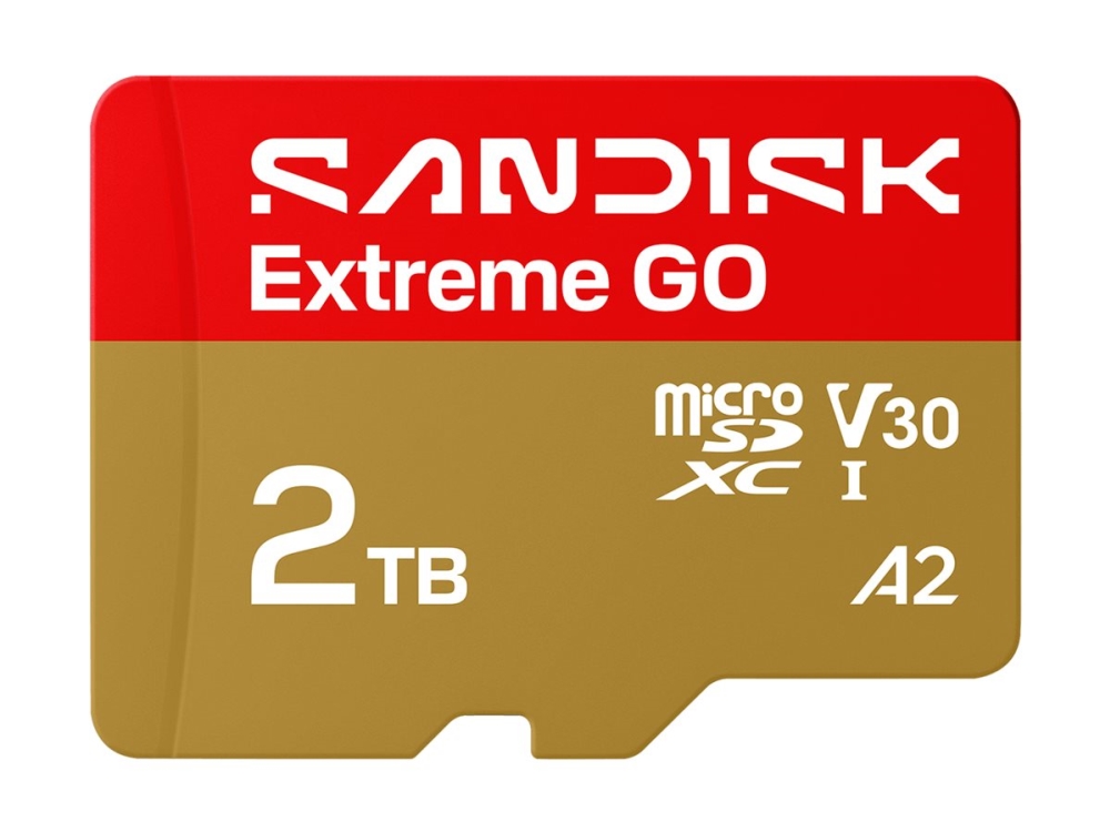 Sandisk Extreme Go - Flashhukommelseskort - 2 Tb - A2 / Video Class V30 / Uhs-I U1 - Microsdhc Uhs-I