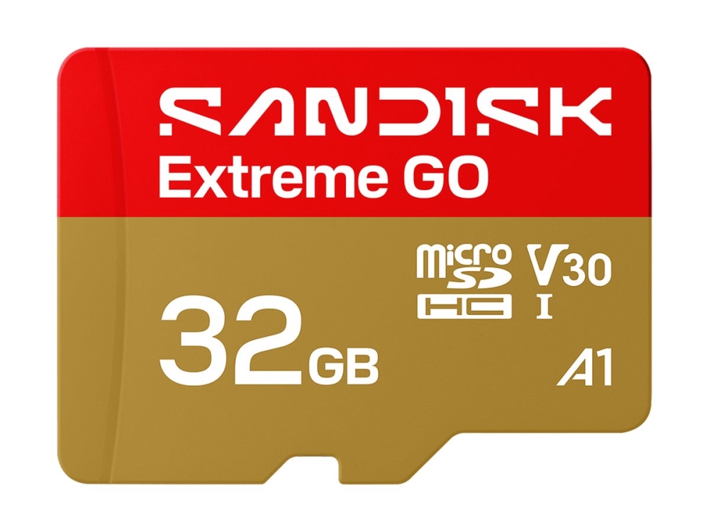 SanDisk Extreme Go - Flashhukommelseskort - 32 GB - A1 / Video Class V30 / UHS-I U3 - microSDHC UHS-I