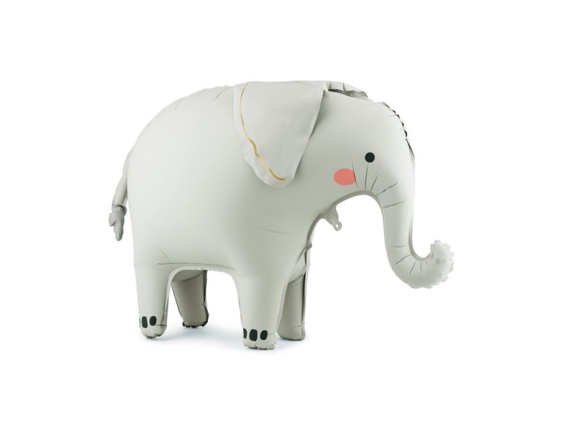 Stående Elefant Folieballon, 91 X 61 Cm