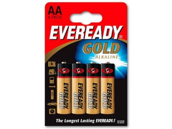 Energizer Eveready Gold, Engangsbatteri, Aa, Alkaline, 1,5 V, 4 Stk, Sort, Guld