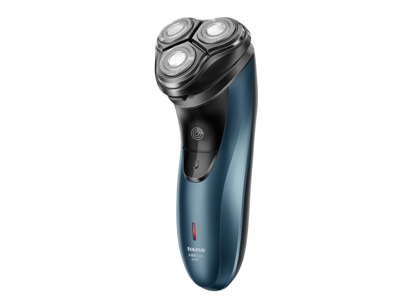 Taurus 3 Side Shave Ipx7, Rotations Shaver, Sort, Blå, Batteri, 45 Min., 214 Mm, 200 Mm