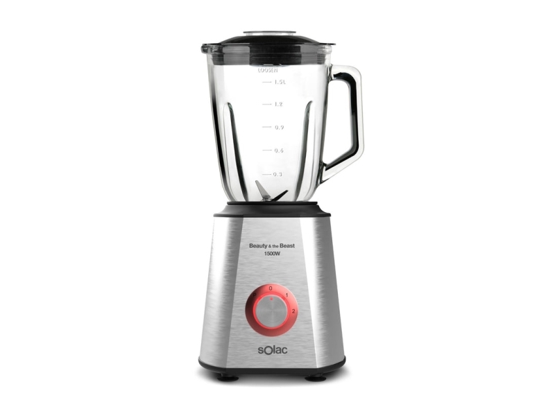 Solac Beauty And The Beast 1500, Bordplade Blender, 1,5 L, Impulsfunktion, Knusning Af Is, 1500 W, Rustfrit Stål