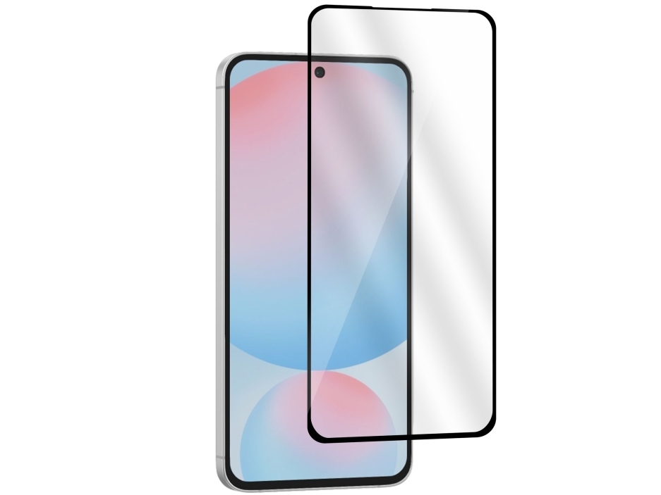 Estuff Titan Shield - Skærmbeskytter For Mobiltelefon - Fuldt Omslag - Glas - Klar - For Samsung Galaxy S24 Fe