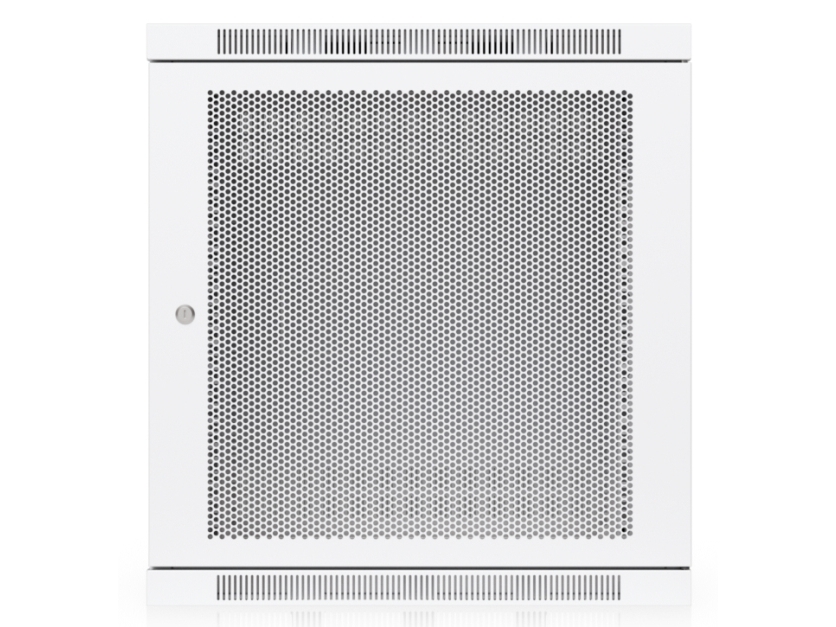 Ubiquiti Uacc-Rack-12U-Wall-600-P, Wandmontiertes Regal, 12U, 80 Kg, Sperrschloss, 26,4 Kg, Weiß