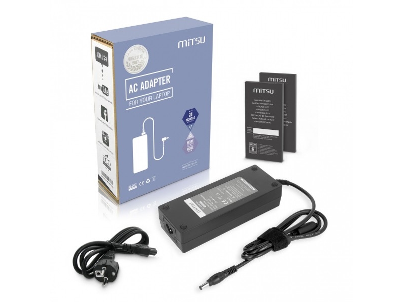 Mitsu 19V 6.3A (5.5X2.5) Ac-Netzteil Für Asus, Toshiba, Msi, Etc.