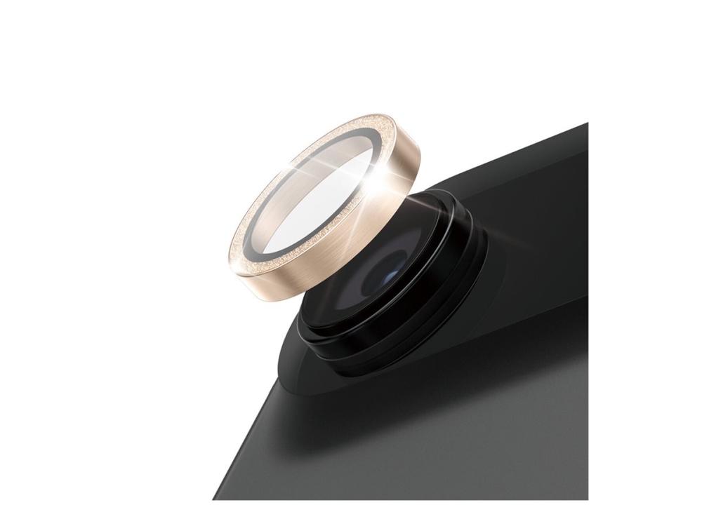 Panzerglass Hoops - Objektiv Beskyttelse For Mobiltelefon - Glitterguld - For Apple Iphone Air