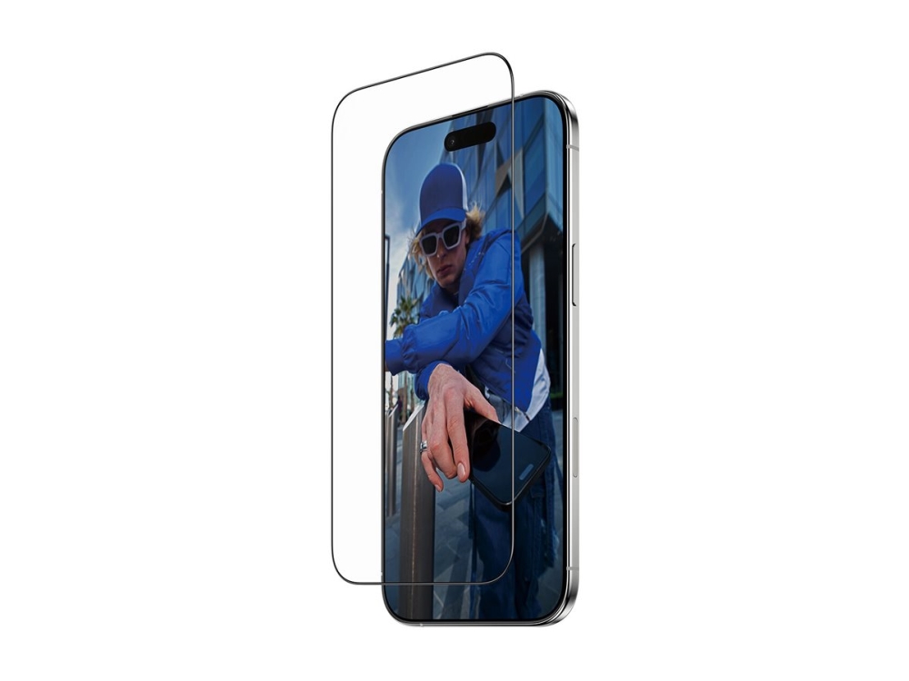 PanzerGlass Screen Protector w. Black Frame iPhone 17 Air | Ultra-Wide Fit w. FASTFIT IN-A-BOX Skærmbeskytter