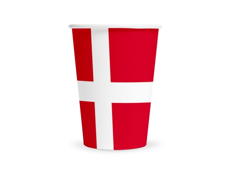Dänemark Pappbecher, 8 Stk.