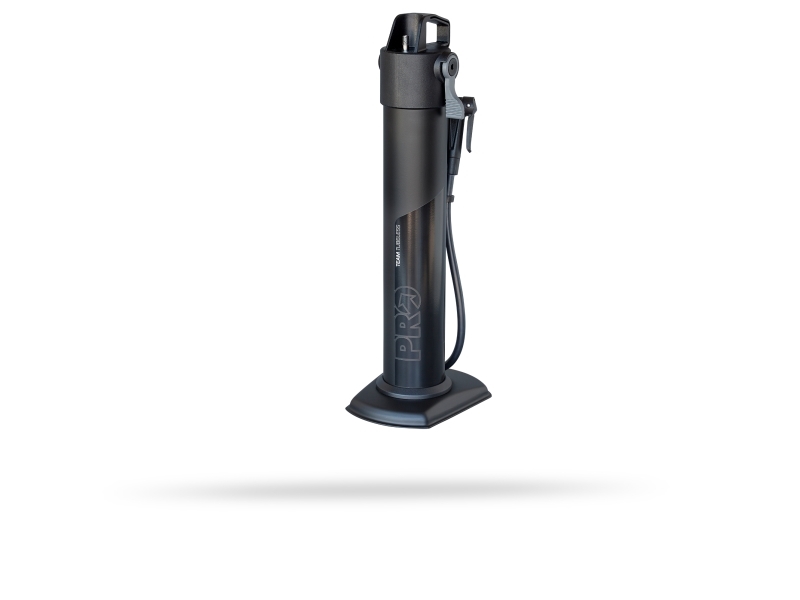 Pro Standpumpe Compressor Team Tubeless, Schwarz, Stahl, Akku