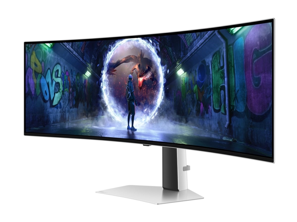 Samsung Odyssey OLED G9 S49DG934SU - G93SD Series - OLED-monitor - spel - böjd - 49 - 5120 x 1440 Dual Quad HD @ 240 Hz - 250 cd/m² - 1000000:1 - HDR10 - 0.03 ms - DisplayPort, Micro HDMI, HDMI - silver | Spel - Bildskärmar & tillbehör - Bildskärmar | GameStuff