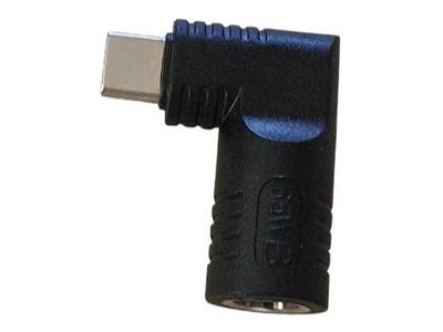 Coreparts - Stikadapter - Usb-C (Han) Lige Til Dc Jackstik 7,4 X 5,0 Mm (Hun) Vinklet - Usb Power Delivery (90W) - Sort
