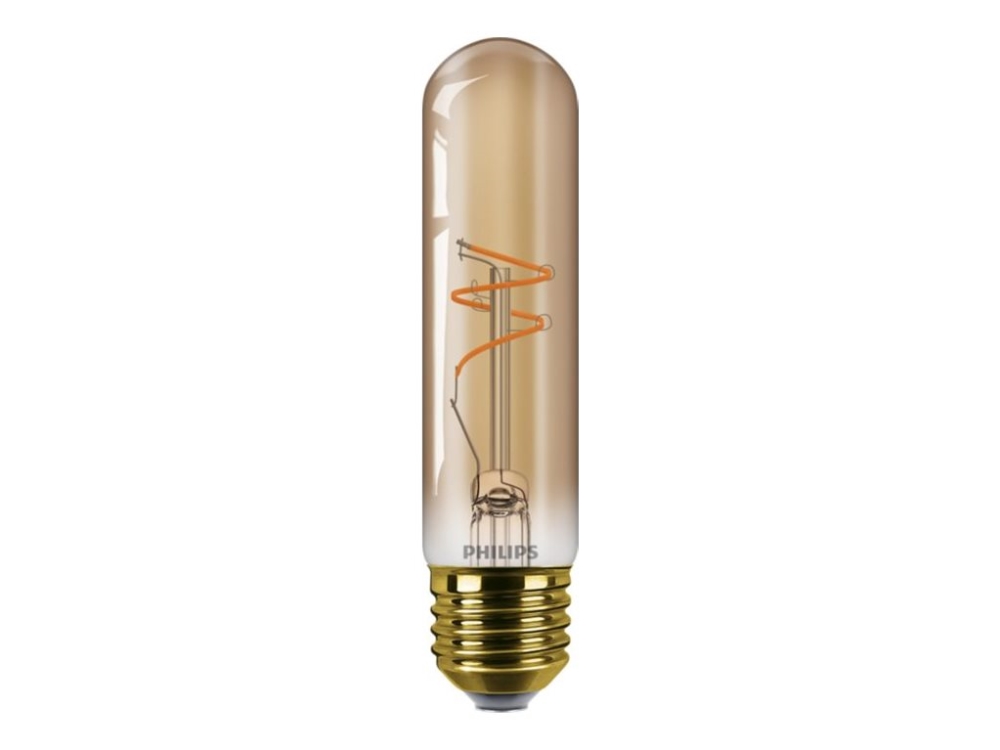 Philips Vintage LED - LED hehkulamppu - muoto: T30 - E27 - 3,1 W (25 W vastaava) - Liekkivalo - 1800 K - Amber (keltainen)