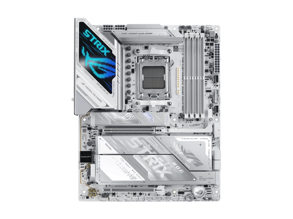 Asus Rog Strix X870e-A Gaming Wifi7 Neo, Amd, Sockel Am5, Amd Ryzen 9000 Series, Amd Ryzen 8000 Series, Amd Ryzen 7000 Series, Ddr5-Sdram, 256 Gb, Di
