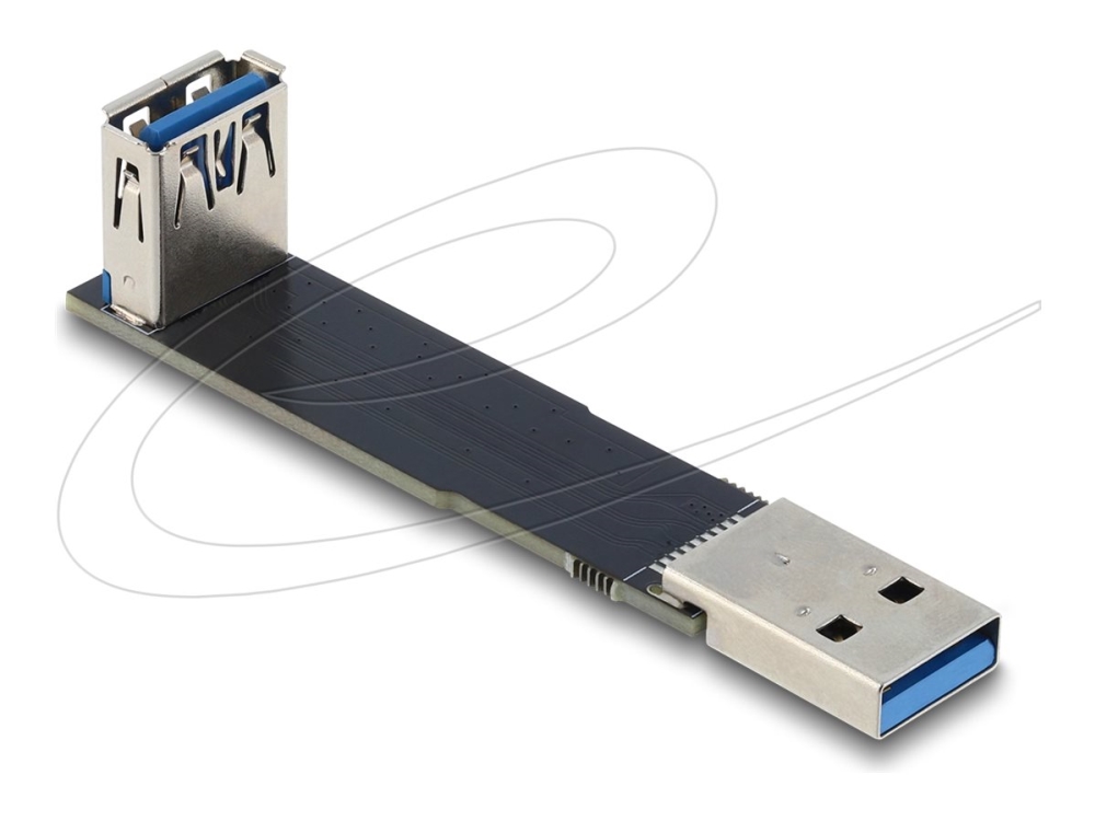Delock - Usb-Adapter - Usb (Han) Til Usb (Hun) Vinklet - Op Til 10 Gbps Datatransferhastighed
