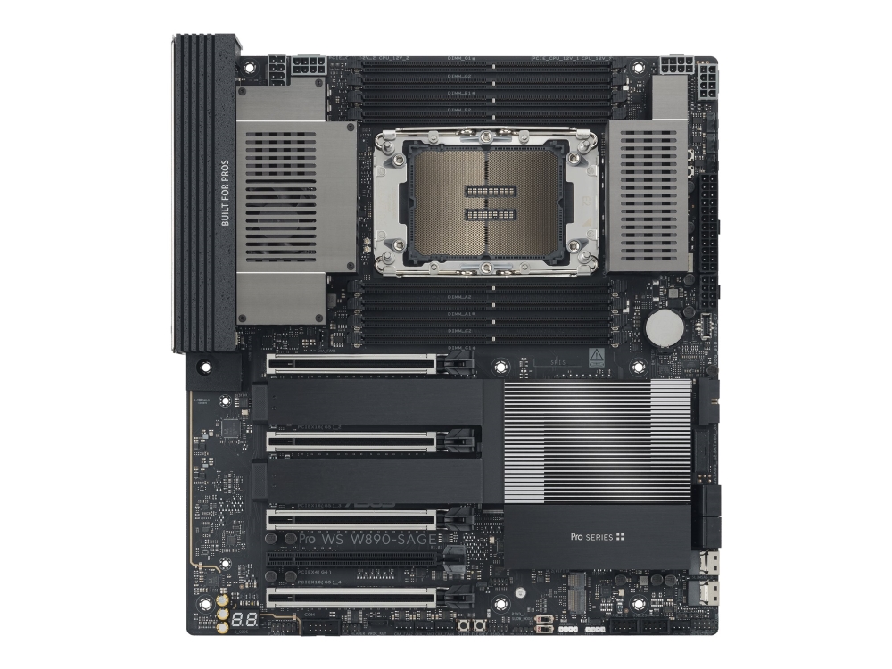 Asus Pro Ws W890-Sage, Intel, Intel Xeon , Ddr5-Sdram, Dimm, Fire-Kanals, Ecc