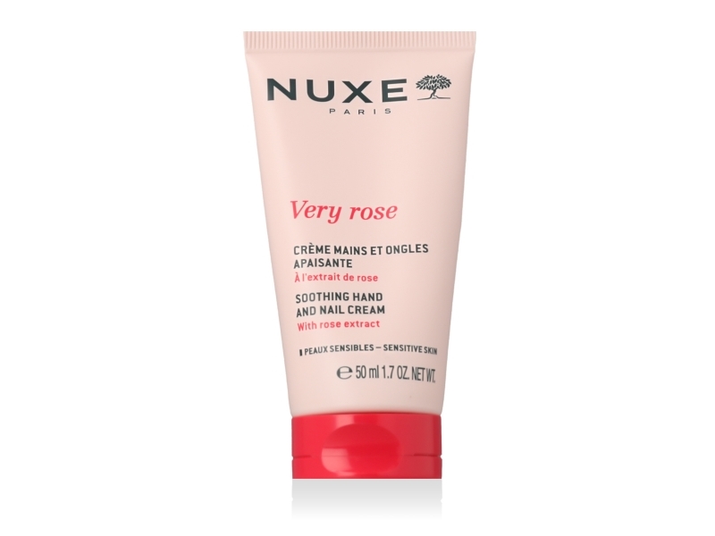 Nuxe Very Rose Hand And Nail Cream Hydrating And Soothing Moisturizer