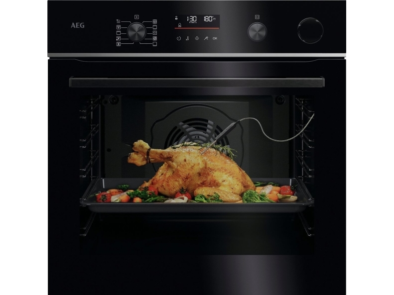 AEG Series 6000 TR6PB531SB, Medium, Elektrisk ovn, 72 l, 2990 W, 72 l, Kombi-damp