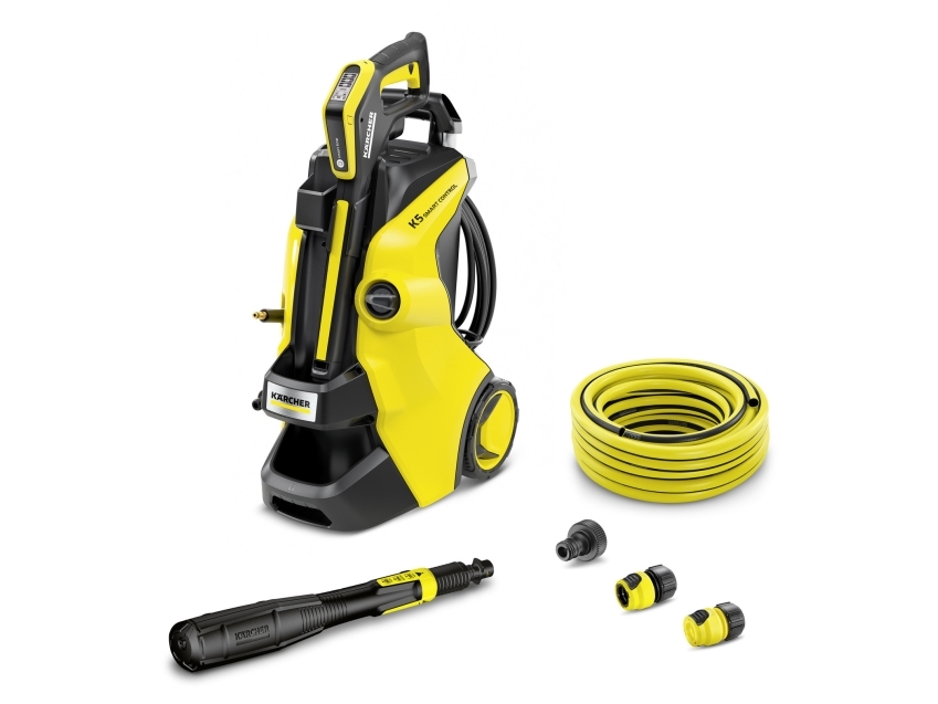 Kärcher K 5 Smart Control Wsk, Senkrecht, Elektro, 10 M, Hochdruck, 5 M, Schwarz, Gelb