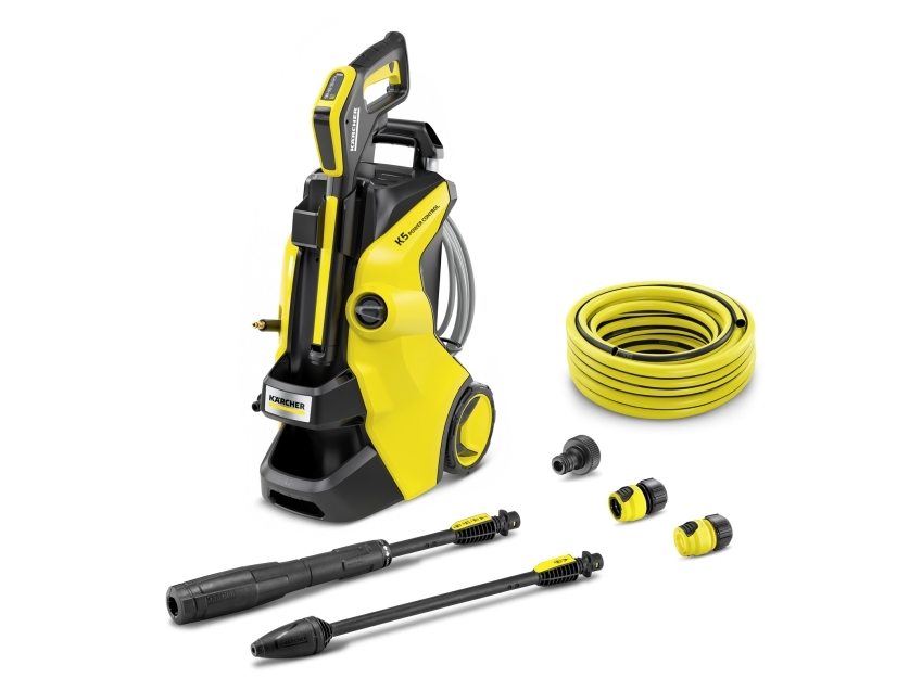 Kärcher K 5 Power Control Flex Wsk, Stående, Elektrisk, 10 M, Højt Tryk, 5 M, Sort, Gul