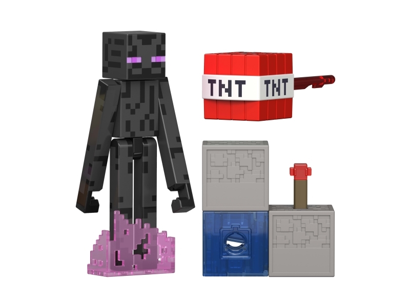 Minecraft Redstone Charged Enderman Figure, 6 År, Flerfarvet, Plast