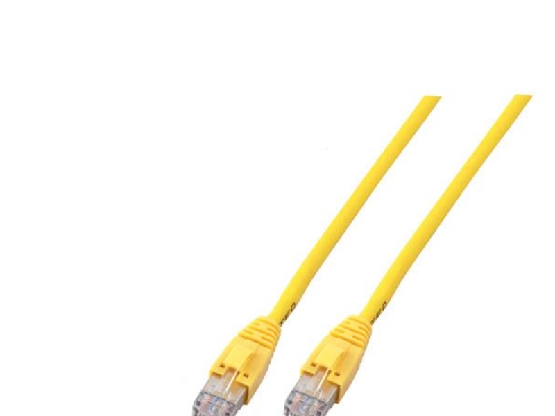 EFB Elektronik 1m Cat6 Patch, 1 m, Cat6, U/UTP (UTP), RJ-45, RJ-45, Gul