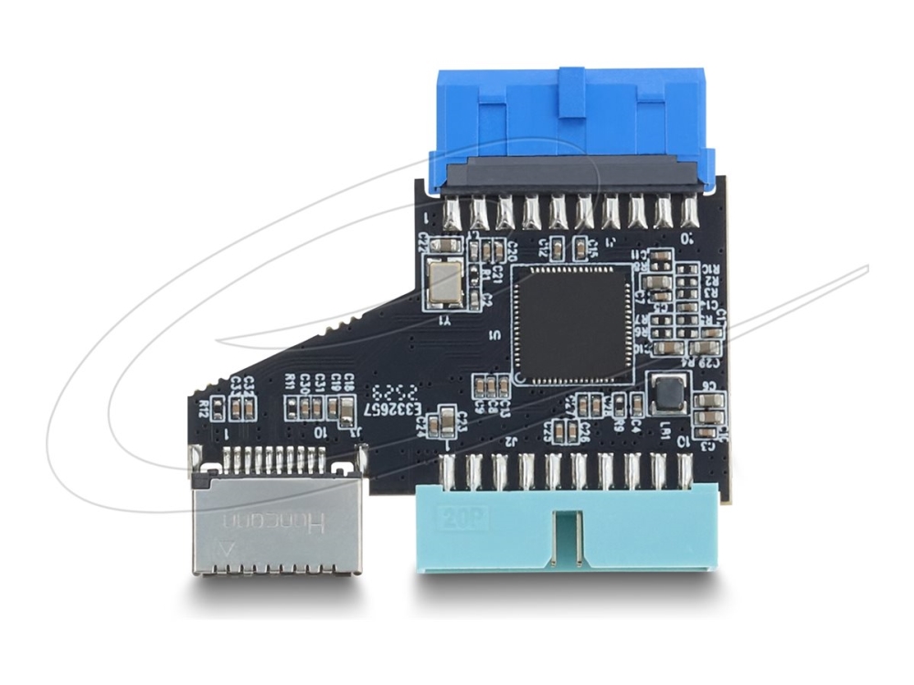 Delock 67343, Usb 5 Gbps 20 Pin Header, 2X Usb 5 Gbps 20 Pin Header, Schwarz