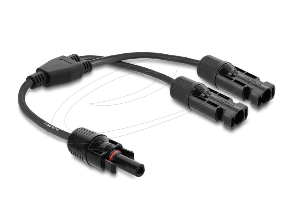 Delock Dl4 Solar Splitter Kabel 2 X Stecker Zu 1 X Buchse 30 Cm Schwarz, Kabel, Schwarz, Ip67, Jede Marke, Dl4, Stecker