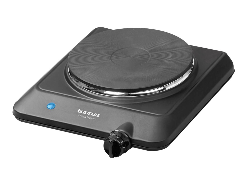 Taurus White and Brown EH1500 Volcan Uno - Elektrisk kokplatta - 1.5 kW - svart | Vitvaror - Spishäll - Fristående hällar | GameStuff