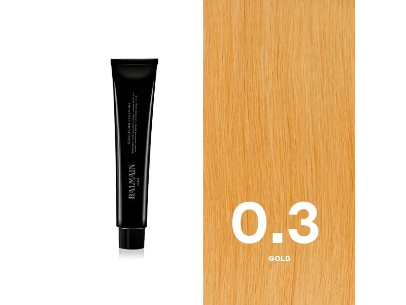 Balmain Professionnel, Couleurs Couture, Hair Colouring Cream Toner, 0.3 Gold, 60 ml
