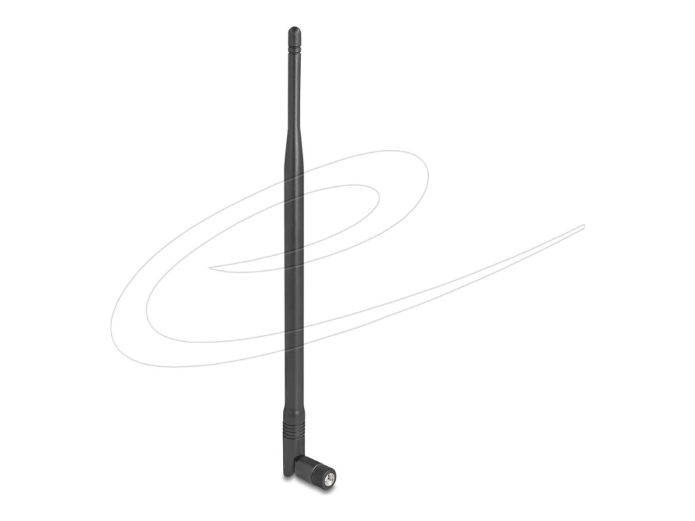 Delock Wifi 2,4 Ghz Antenne Rp-Sma Stecker 7 Dbi Omnidirektional Mit Kippgelenk Schwarz, 7 Dbi, 2.4 - 2.5 Ghz, 50 Ohm, Einzelband (2,4Ghz), Omnidirek